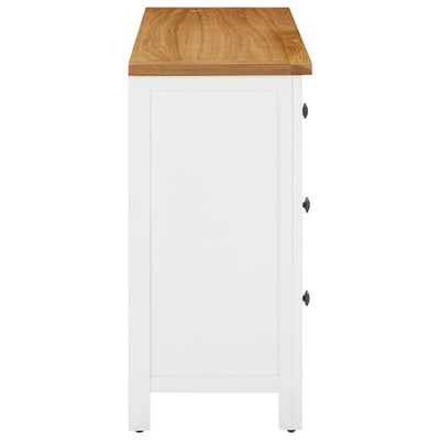 Chest of Drawers 105x33.5x73 cm Solid Oak Wood