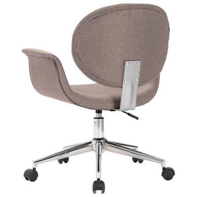 Swivel Office Chair Taupe Fabric