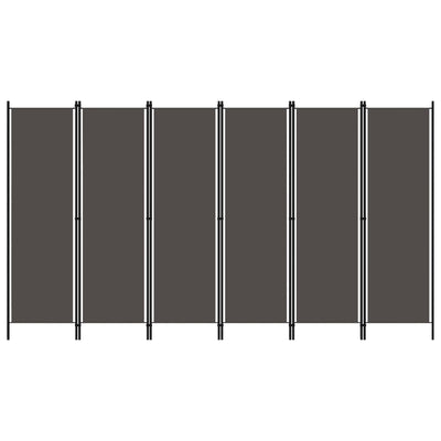 6-Panel Room Divider Anthracite 300x180 cm