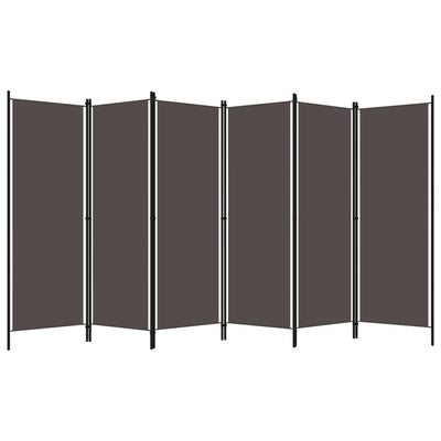 6-Panel Room Divider Anthracite 300x180 cm