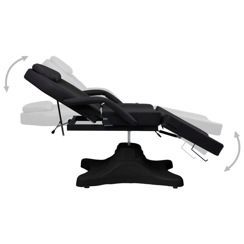 Massage Table Black 180x62x(86.5-118) cm