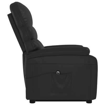 Stand up Chair Black Faux Leather