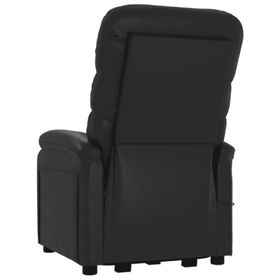 Stand up Chair Black Faux Leather