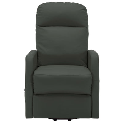 Stand up Massage Chair Anthracite Faux Leather