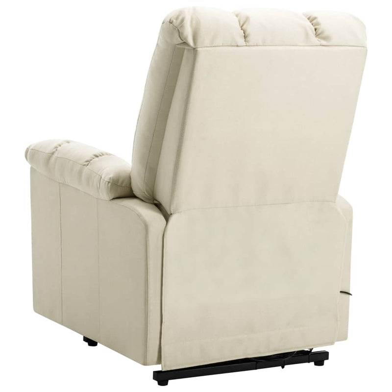 Stand up Massage Chair Cream Fabric