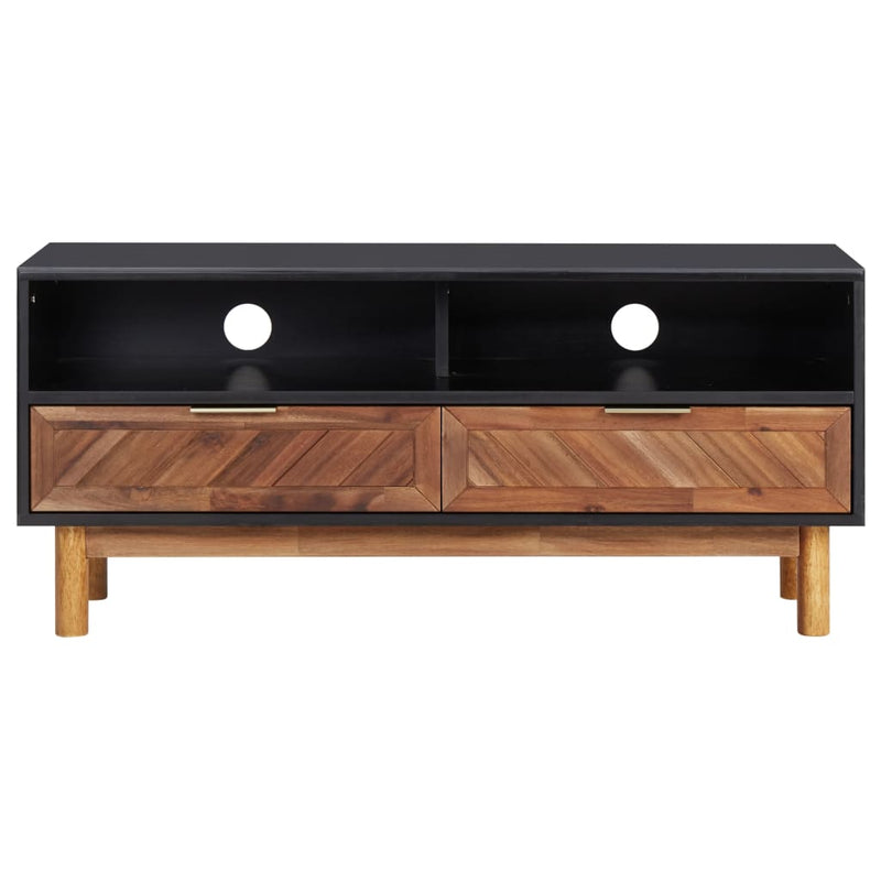 TV Cabinet 100x35x45 cm Solid Acacia Wood and MDF