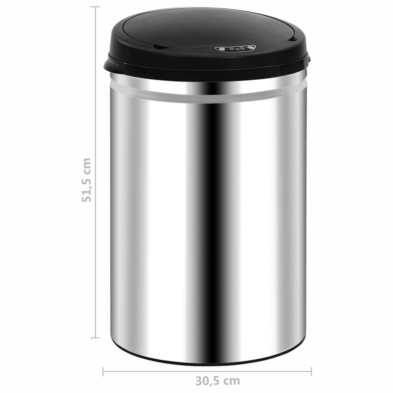 Automatic Sensor Dustbin 30 L Stainless Steel