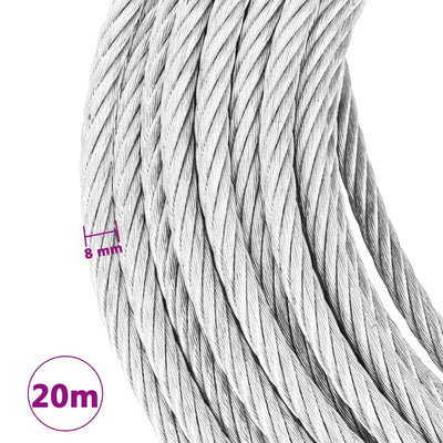 Wire Rope Cable 800 kg 20 m