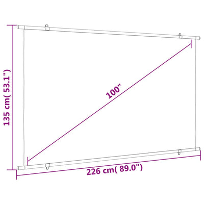 Projection Screen 100" 16:9