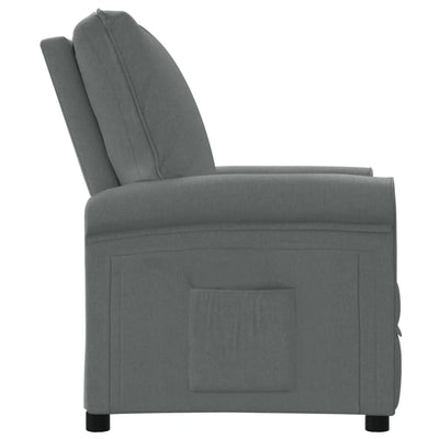 Recliner Chair Dark Grey Fabric