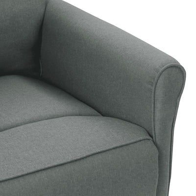 Recliner Chair Dark Grey Fabric