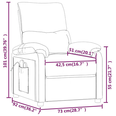 Massage Chair Cream Fabric