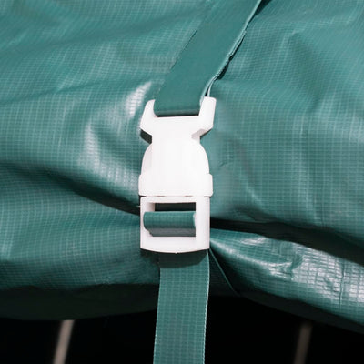 Removable Livestock Tent PVC 550 g/m² 3.3x3.2 m Dark Green