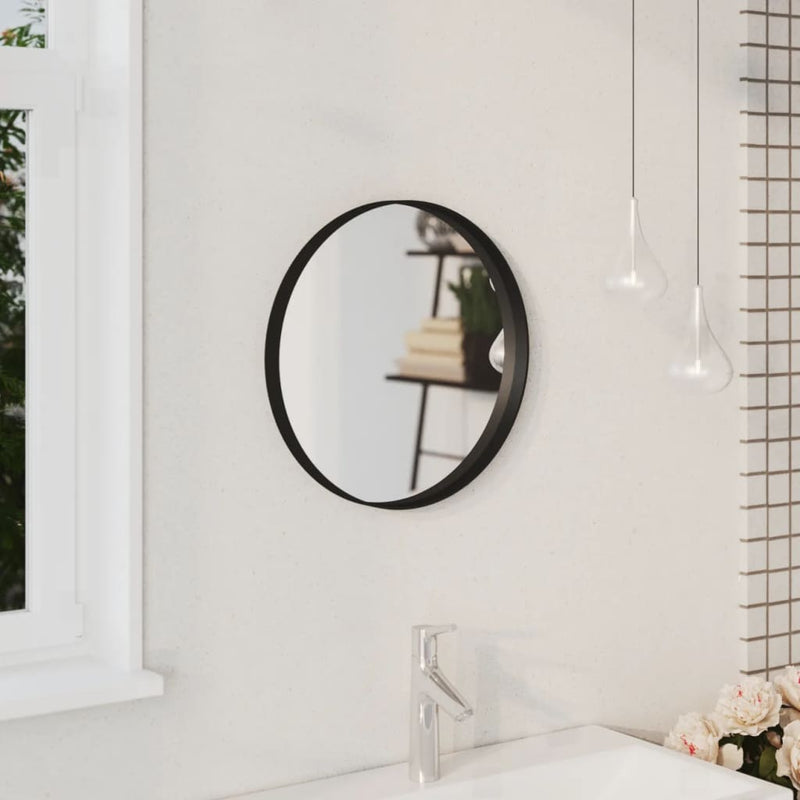 Wall Mirror Black 40 cm