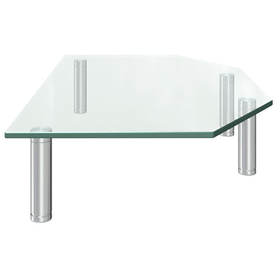 Monitor Stand 45x26x8.6 cm Transparent Glass