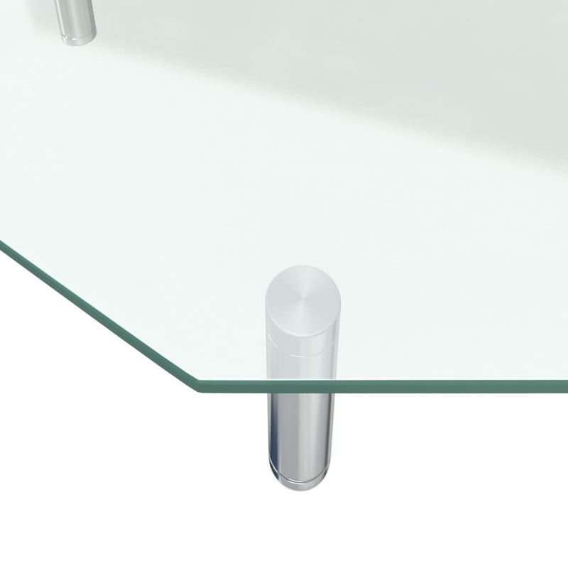 Monitor Stand 45x26x8.6 cm Transparent Glass