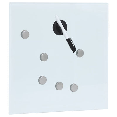 Key Box with Magnetic Board White 35x35x4cm