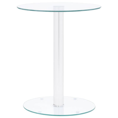 Coffee Table Transparent 40 cm Tempered Glass