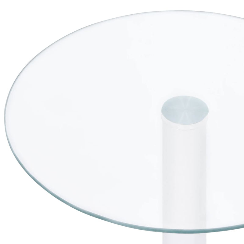 Coffee Table Transparent 40 cm Tempered Glass