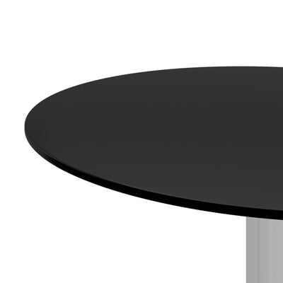 Coffee Table Black 40 cm Tempered Glass