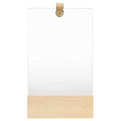 Wall Mirror Solid Pinewood 23x39.5 cm