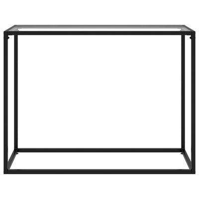 Console Table Transparent 100x35x75 cm Tempered Glass