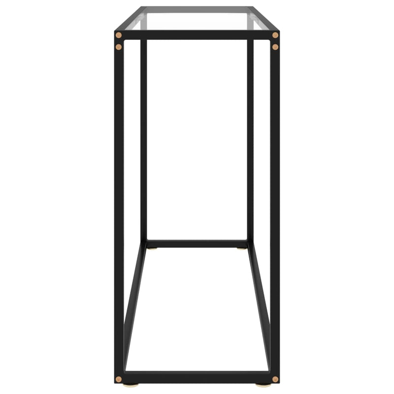 Console Table Transparent 100x35x75 cm Tempered Glass