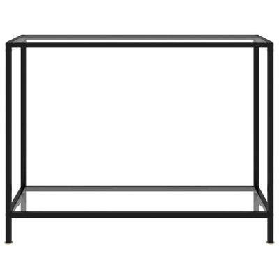 Console Table Transparent 100x35x75 cm Tempered Glass