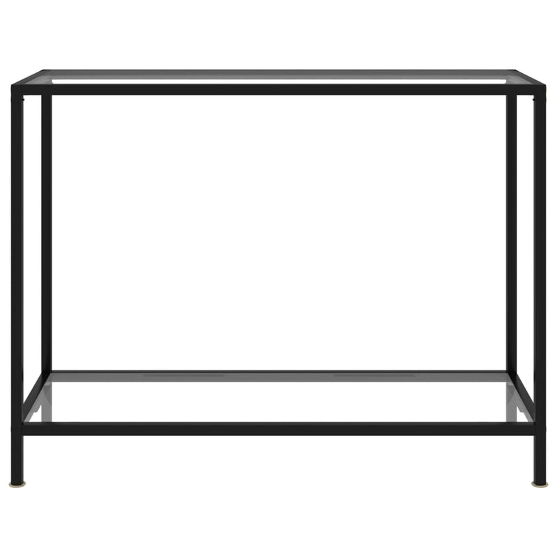 Console Table Transparent 100x35x75 cm Tempered Glass