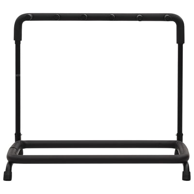 Folding Guitar Stand with 5 Sections Black 74x41x66 cm Steel