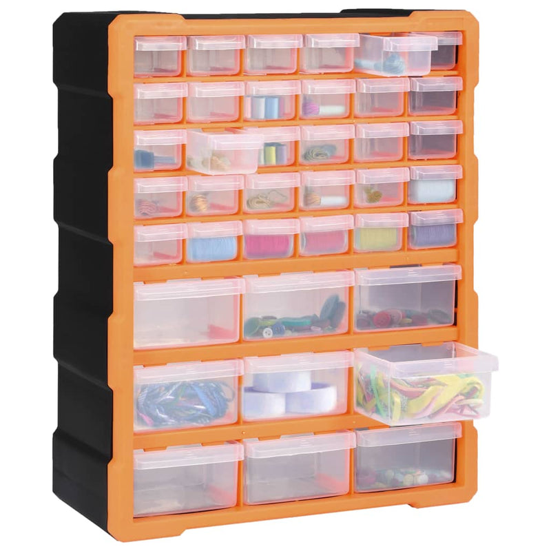 Multi-drawer Organiser with 39 Drawers 38x16x47 cm