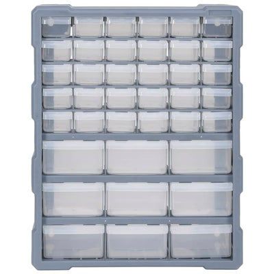 Multi-drawer Organiser with 39 Drawers 38x16x47 cm