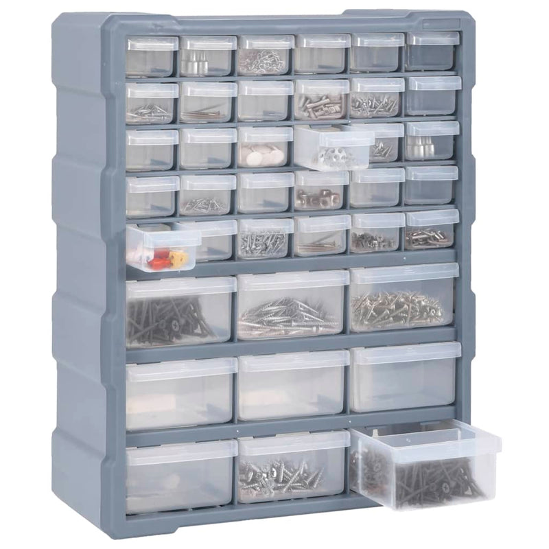 Multi-drawer Organiser with 39 Drawers 38x16x47 cm