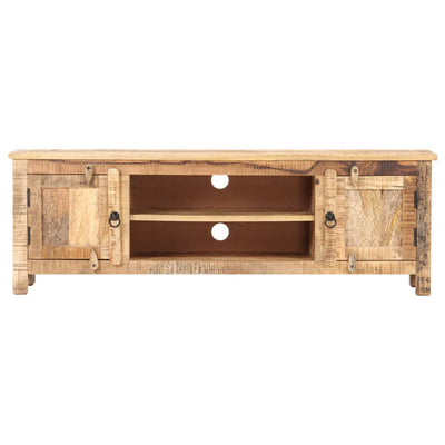 TV Cabinet 120x30x40 cm Rough Mango Wood