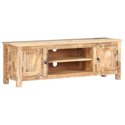 TV Cabinet 120x30x40 cm Rough Mango Wood