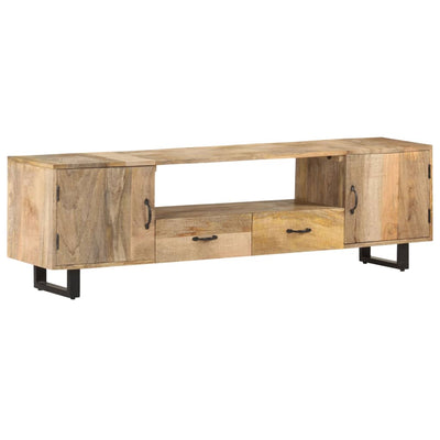 TV Cabinet 160x30x45 cm Solid Mango Wood