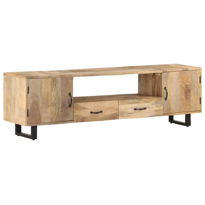 TV Cabinet 160x30x45 cm Solid Mango Wood