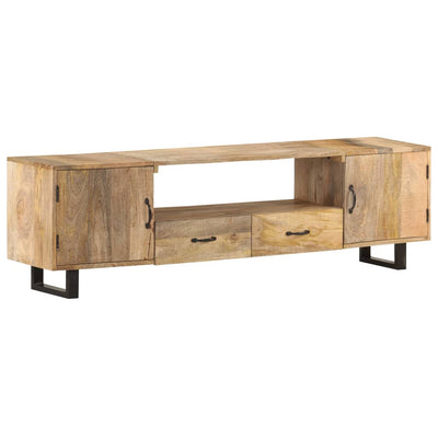 TV Cabinet 160x30x45 cm Solid Mango Wood