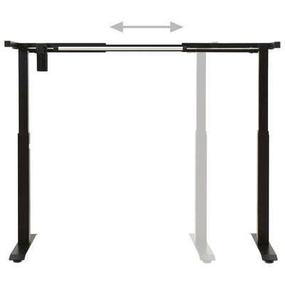 Electric Motorised Standing Desk Frame Height Adjustable Black