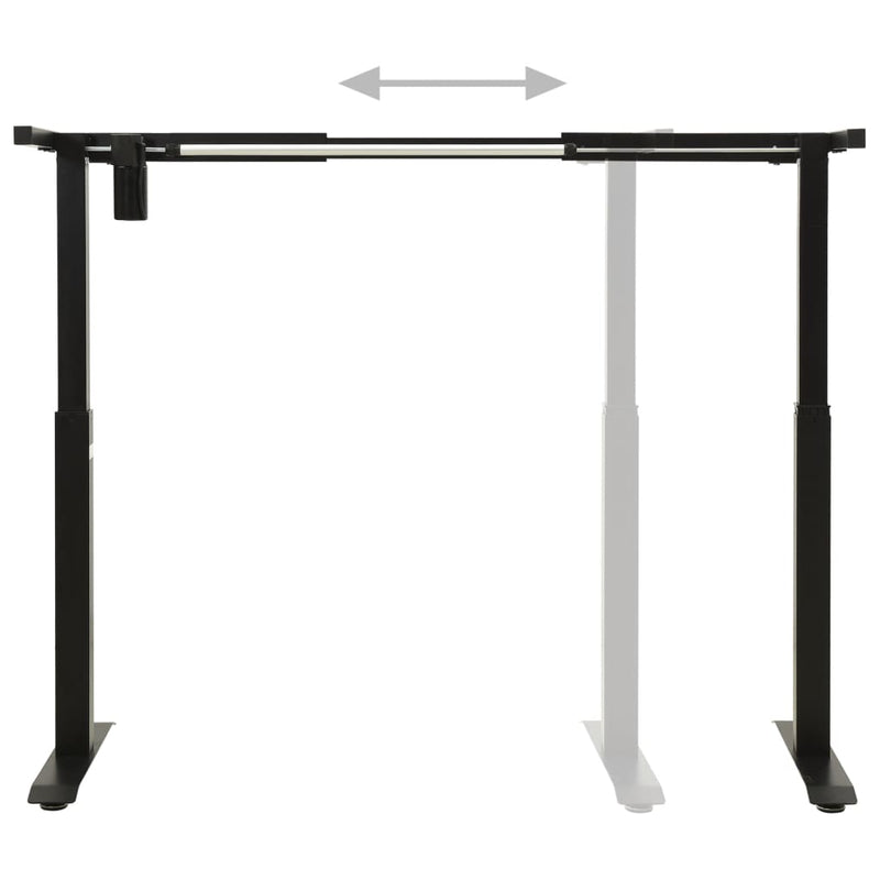 Electric Motorised Standing Desk Frame Height Adjustable Black