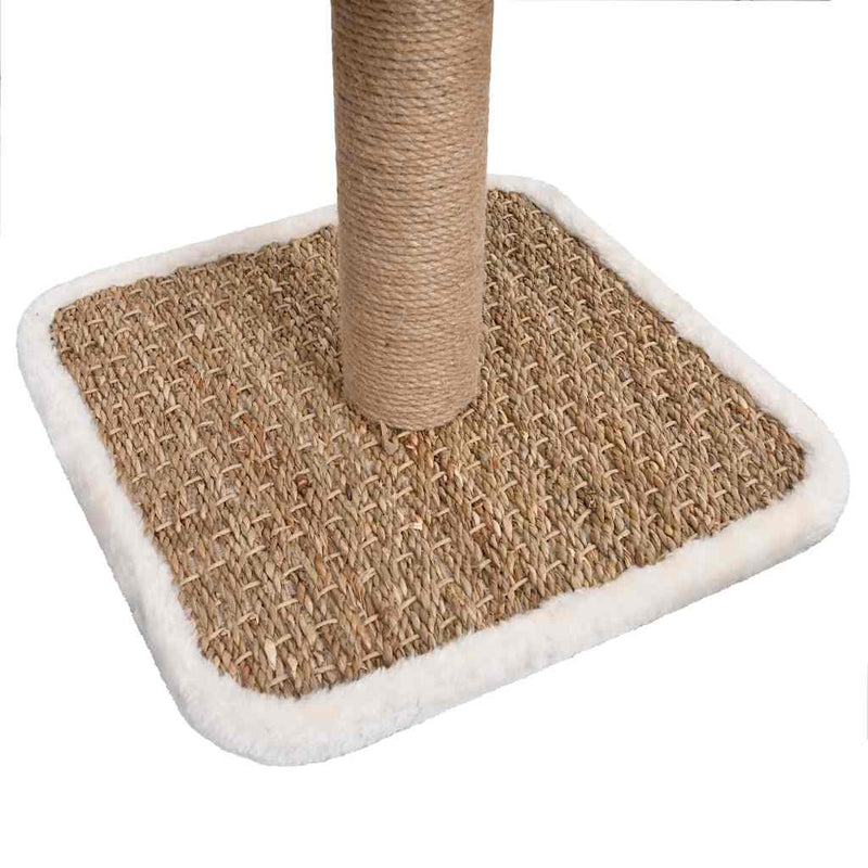 Cat Tree with Top Tunnel and Toy 56 cm Seagrass