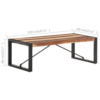 Coffee Table 120x60x40 cm Solid Wood