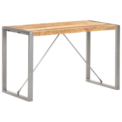 Dining Table 120x60x75 cm Solid Rough Mango Wood