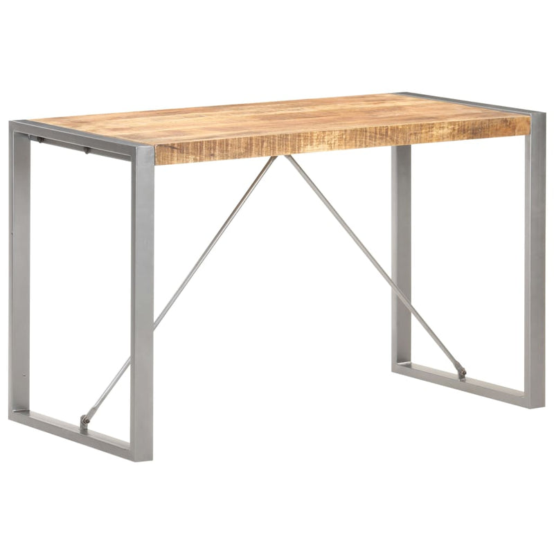 Dining Table 120x60x75 cm Solid Rough Mango Wood