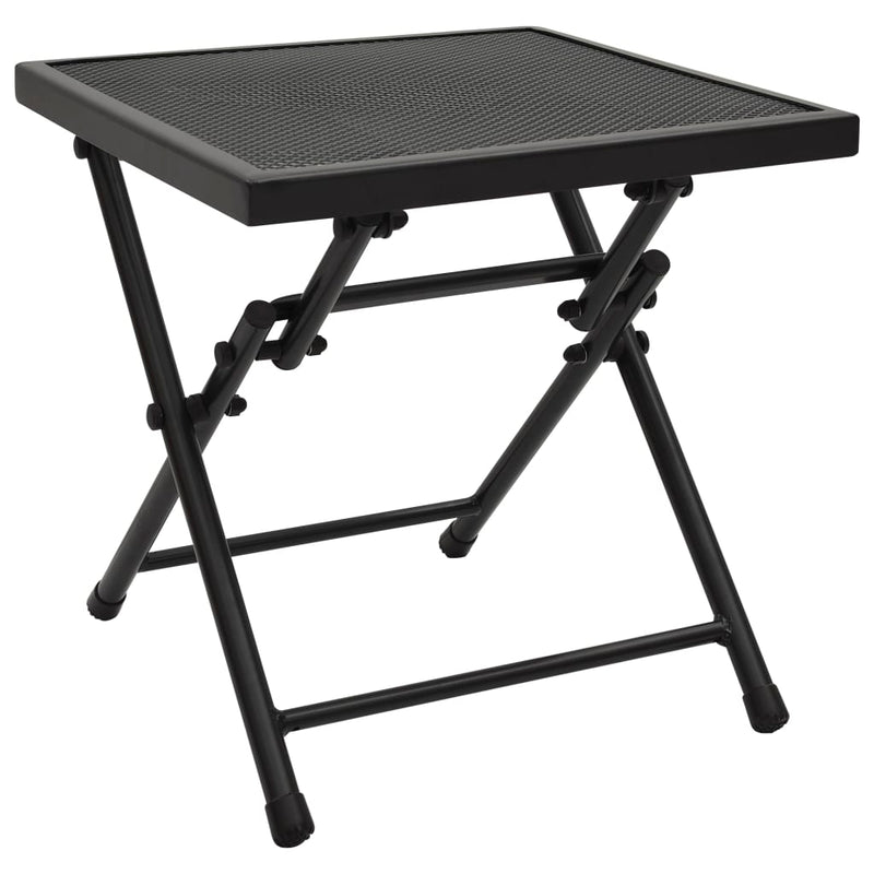 Folding Table Mesh 38x38x38 cm Steel Anthracite