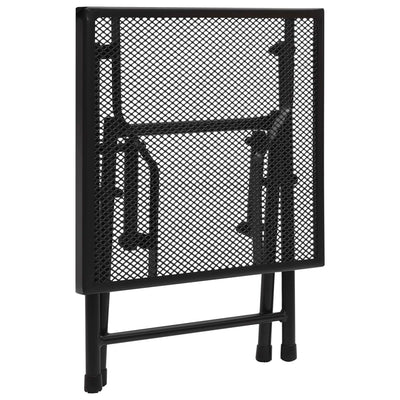 Folding Table Mesh 38x38x38 cm Steel Anthracite