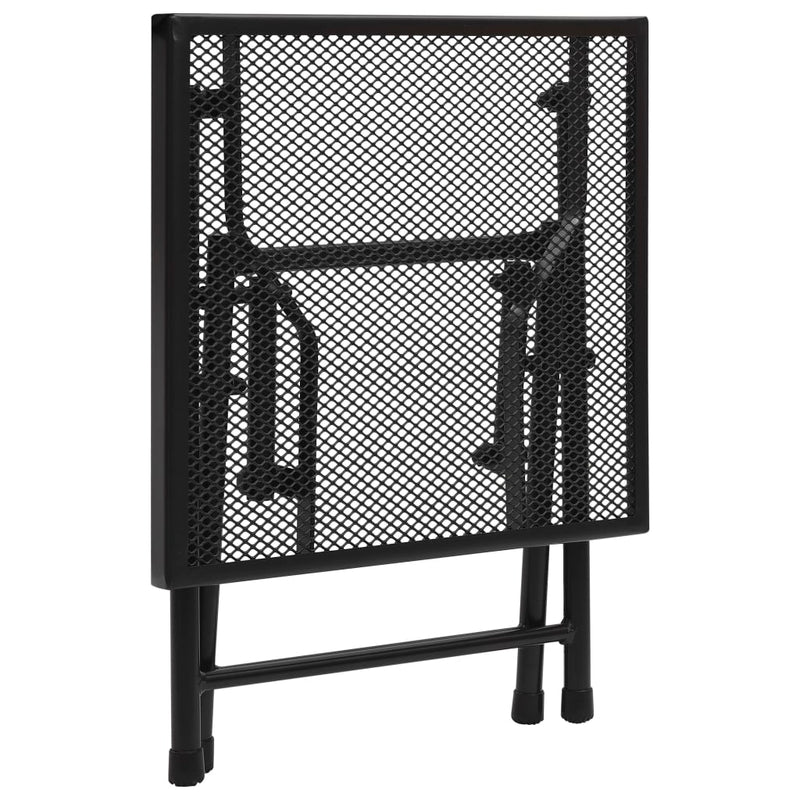 Folding Table Mesh 38x38x38 cm Steel Anthracite