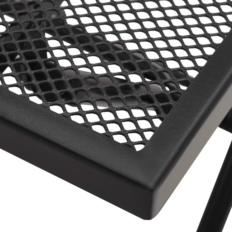 Folding Table Mesh 38x38x38 cm Steel Anthracite