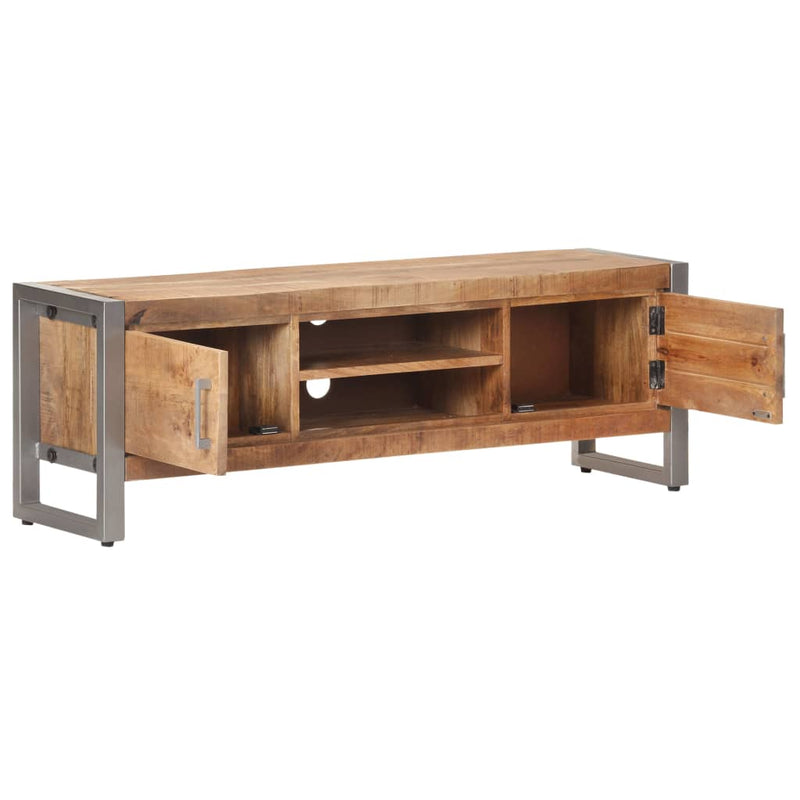 TV Cabinet 120x30x40 cm Rough Mango Wood