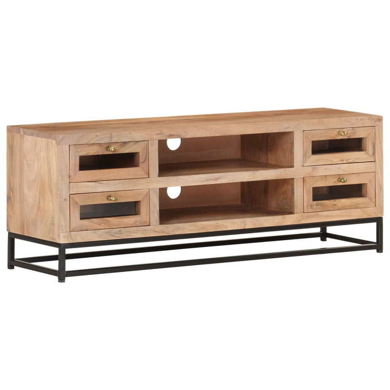 TV Cabinet 110x30x40 cm Solid Acacia Wood